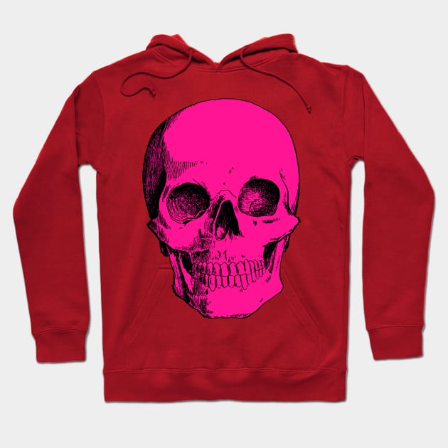 Pink Skull Hoodie by JadeTees